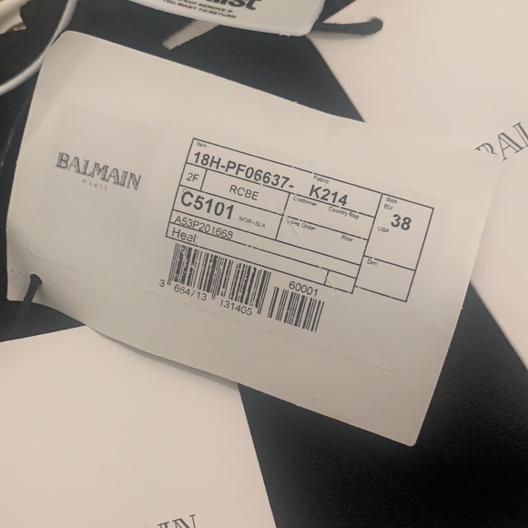 Balmain Striped Logo Knit BNWT - Picture 10 of 13